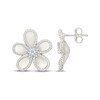 Thumbnail Image 3 of KAY Lab-Grown Diamonds Flower Stud Earrings 1/10 ct tw Sterling Silver