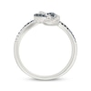 Thumbnail Image 3 of Black & White Diamond Knot Ring 1/6 ct tw Sterling Silver