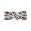 Thumbnail Image 4 of Le Vian Diamond Bow Ring 1/2 ct tw 14K Vanilla Gold