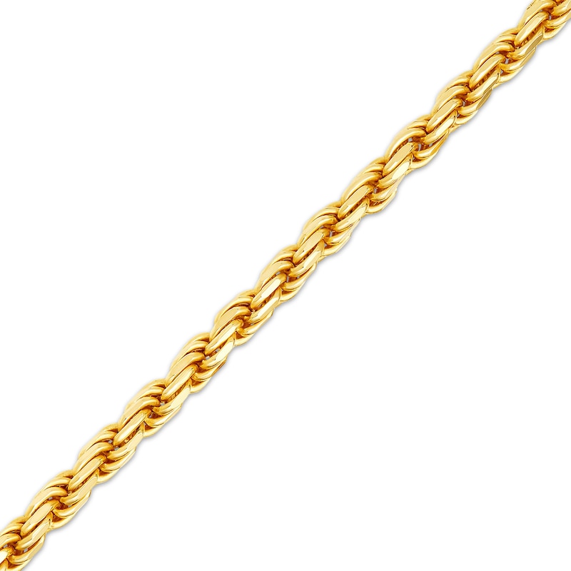 Main Image 2 of Jaxxon Men's Collection 2.3mm Rope Chain Necklace 18K Yellow Gold-Plated Solid Sterling Silver 22"