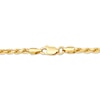 Thumbnail Image 3 of Jaxxon Men's Collection 2.3mm Rope Chain Necklace 18K Yellow Gold-Plated Solid Sterling Silver 22"
