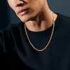 Thumbnail Image 5 of Jaxxon Men's Collection 2.3mm Rope Chain Necklace 18K Yellow Gold-Plated Solid Sterling Silver 22"