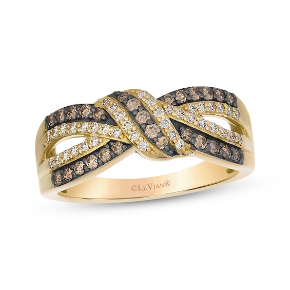 Le Vian Diamond Bow Ring 1/2 ct tw 14K Honey Gold
