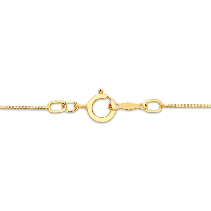 Main Image 4 of Diamond Cross Necklace 1/3 ct tw 10K Yellow Gold 18"