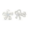 Thumbnail Image 2 of KAY Lab-Grown Diamonds Open Flower Studs 1/20 ct tw Sterling Silver