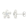 Thumbnail Image 3 of KAY Lab-Grown Diamonds Open Flower Studs 1/20 ct tw Sterling Silver