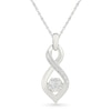 Thumbnail Image 1 of Diamond Accent Bypass Necklace Sterling Silver
