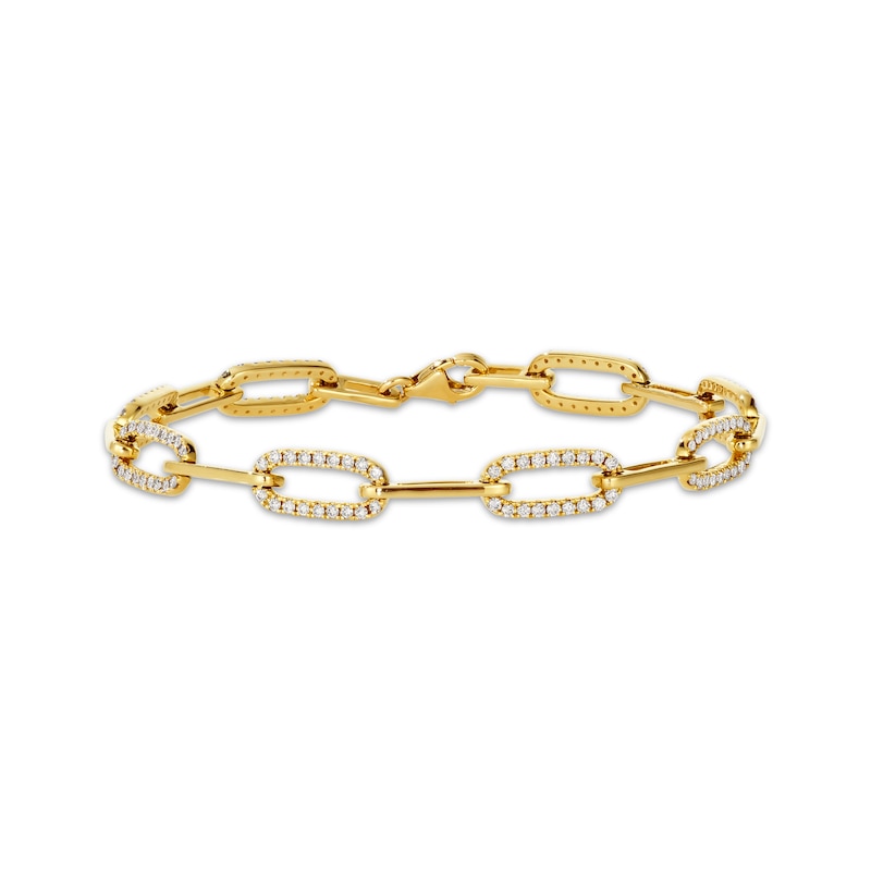Main Image 1 of Le Vian Diamond Chain Link Bracelet 1 ct tw 14K Honey Gold 7"