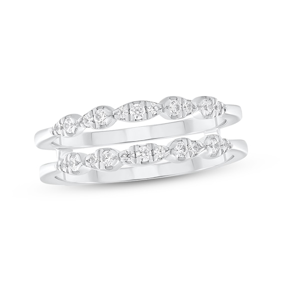 Diamond Enhancer Ring 1/5 ct tw 10K White Gold