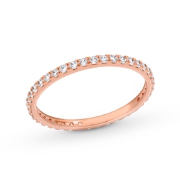 Rocksbox The Everyday Lab-Grown Diamond Eternity Ring 3/8 ct tw 18K Rose Gold-Plated Sterling Silver