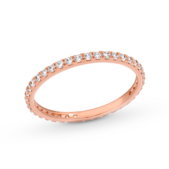 Rocksbox The Everyday Lab-Grown Diamond Eternity Ring 3/8 ct tw 18K Rose Gold-Plated Sterling Silver