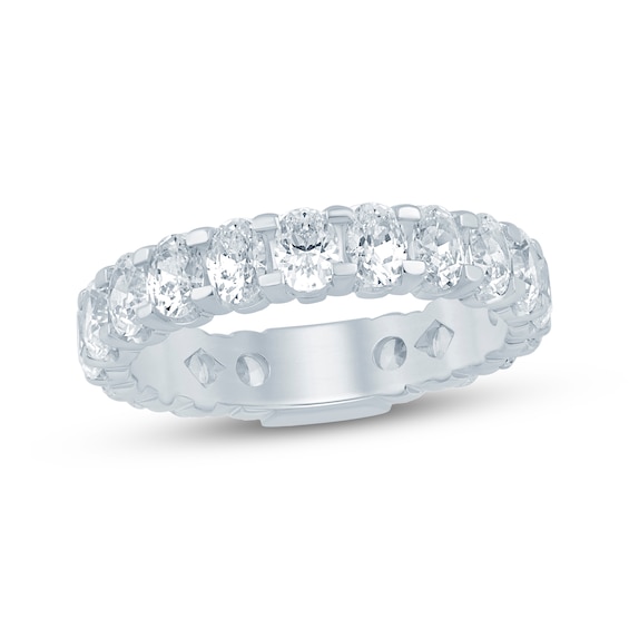 Now + Forever Lab-Grown Diamonds Oval-Cut Sizeable Eternity Ring 3 ct tw 14K White Gold