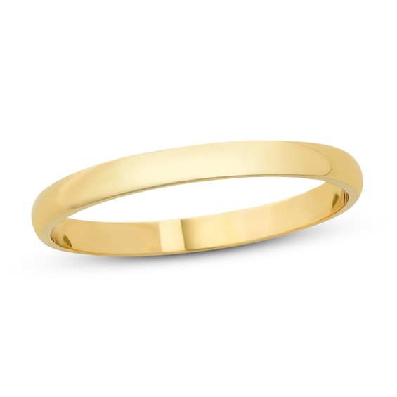 Now + Forever Wedding Band 2mm 10K Yellow Gold - Size 6
