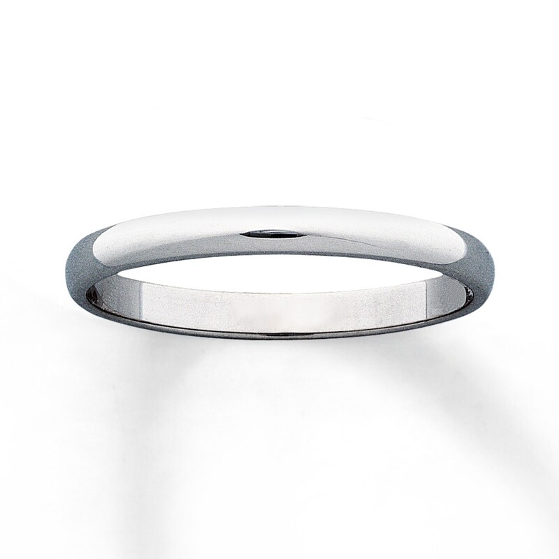 Main Image 1 of Women's Wedding Band 10K White Gold 2mm