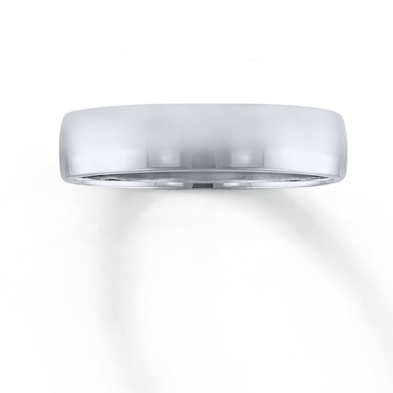 Now + Forever Men's Platinum Wedding Band 4mm