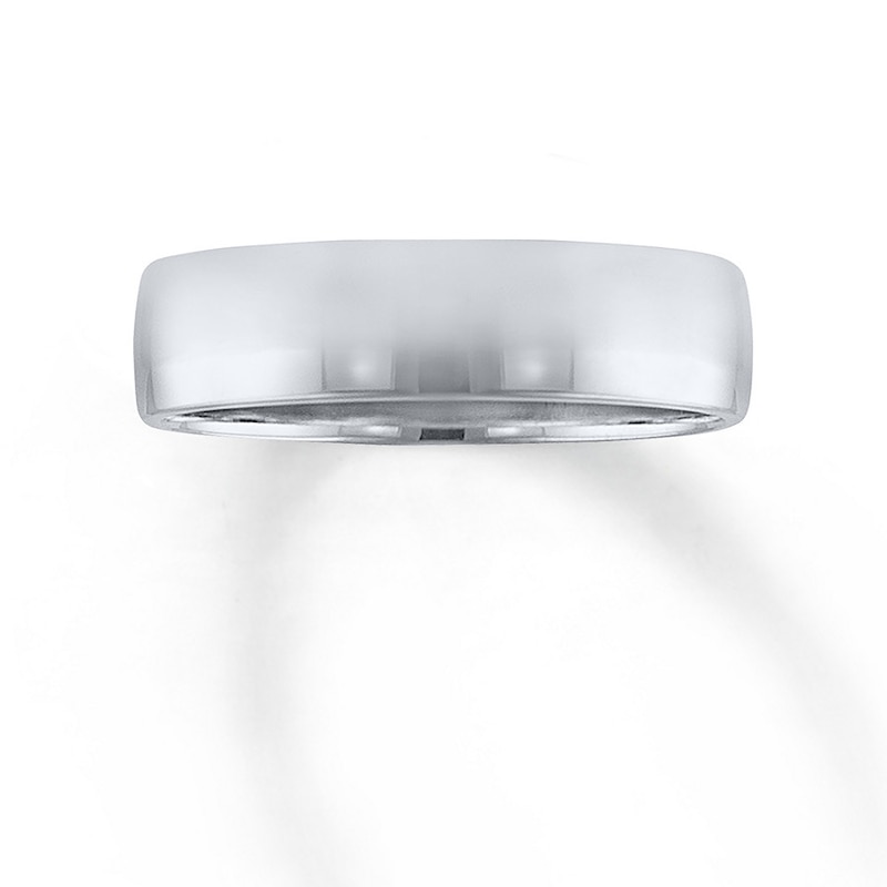 Main Image 1 of Now + Forever Men's Platinum Wedding Band 5mm