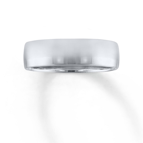 Now + Forever Men's Platinum Wedding Band 6mm
