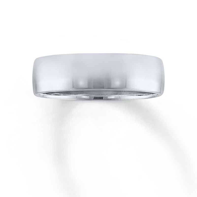 Main Image 1 of Now + Forever Men's Platinum Wedding Band 6mm