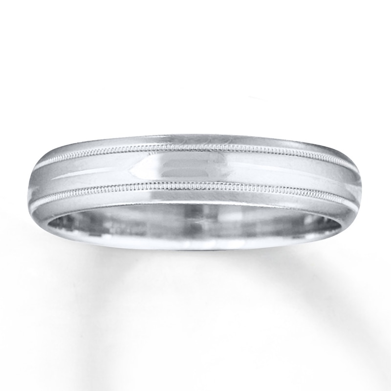 Wedding Band 14K White Gold 5mm