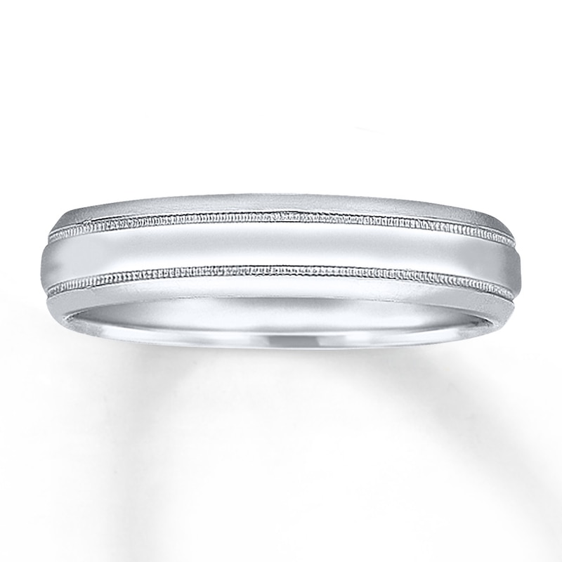 Main Image 1 of Now + Forever Wedding Band 14K White Gold 5mm
