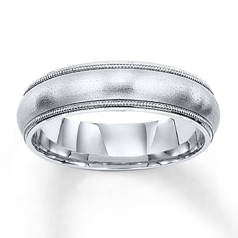 Main Image 1 of Now + Forever Wedding Band 14K White Gold 5mm