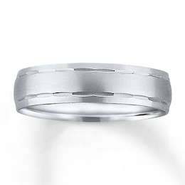 Now + Forever Wedding Band 10K White Gold 7mm