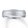 Thumbnail Image 1 of Now + Forever Wedding Band 10K White Gold 7mm