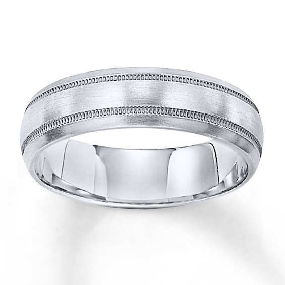 Now + Forever Wedding Band 10K White Gold 7mm
