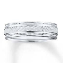 Now + Forever Wedding Band 10K White Gold 7mm