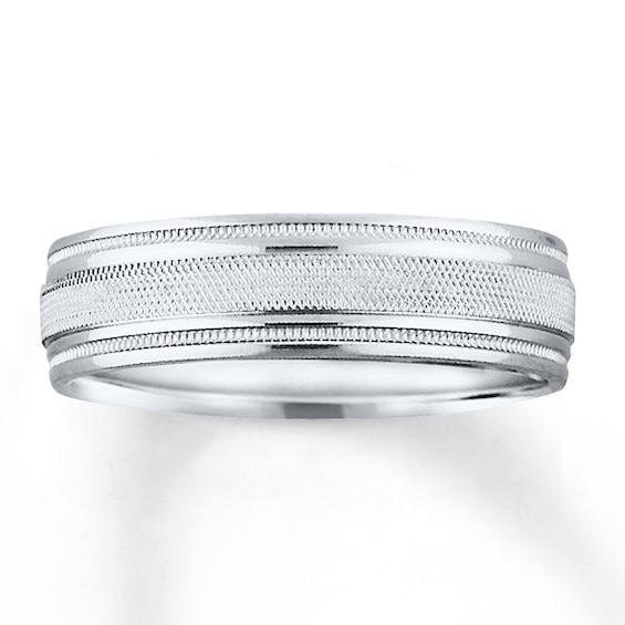 Now + Forever Wedding Band 10K White Gold 7mm