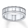 Thumbnail Image 1 of Now + Forever Wedding Band 10K White Gold 6mm