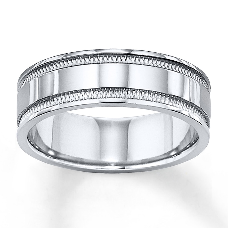 Main Image 1 of Now + Forever Wedding Band 10K White Gold 6mm