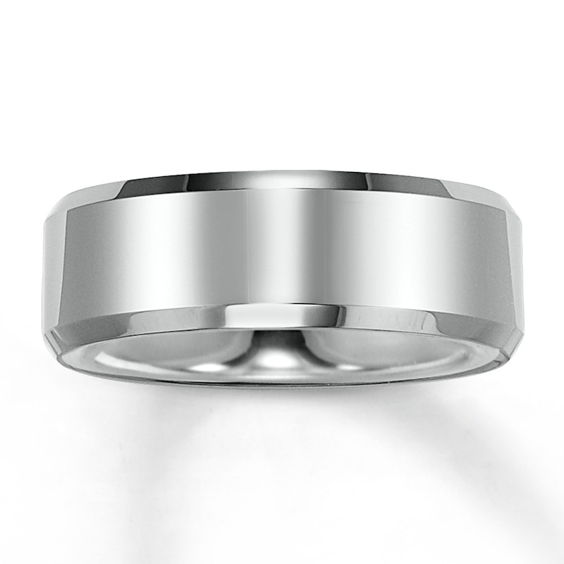 Main Image 1 of Now + Forever 8mm Wedding Band Tungsten Carbide