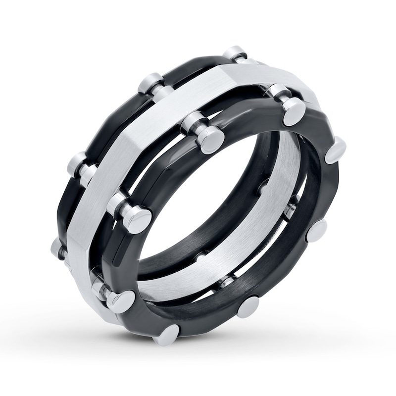 Main Image 4 of Now + Forever Men's Wedding Band Stainless Steel 9mm