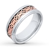 Thumbnail Image 4 of Now + Forever Men's Celtic Wedding Band Black Carbon Fiber Stainless Steel