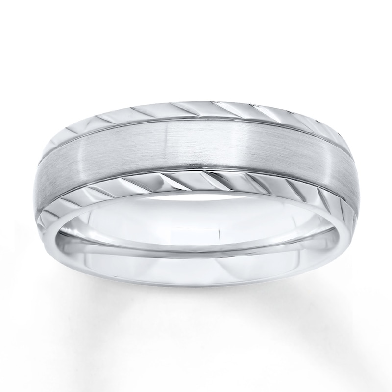 Main Image 1 of Now + Forever Men's Wedding Band Stainless Steel 7mm