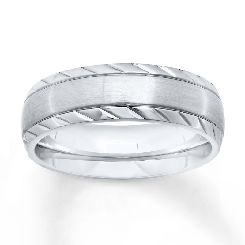 Men's Wedding Band Stainless Steel 7mm | Kay