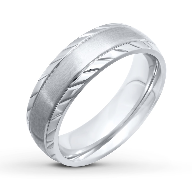 Main Image 4 of Now + Forever Men's Wedding Band Stainless Steel 7mm