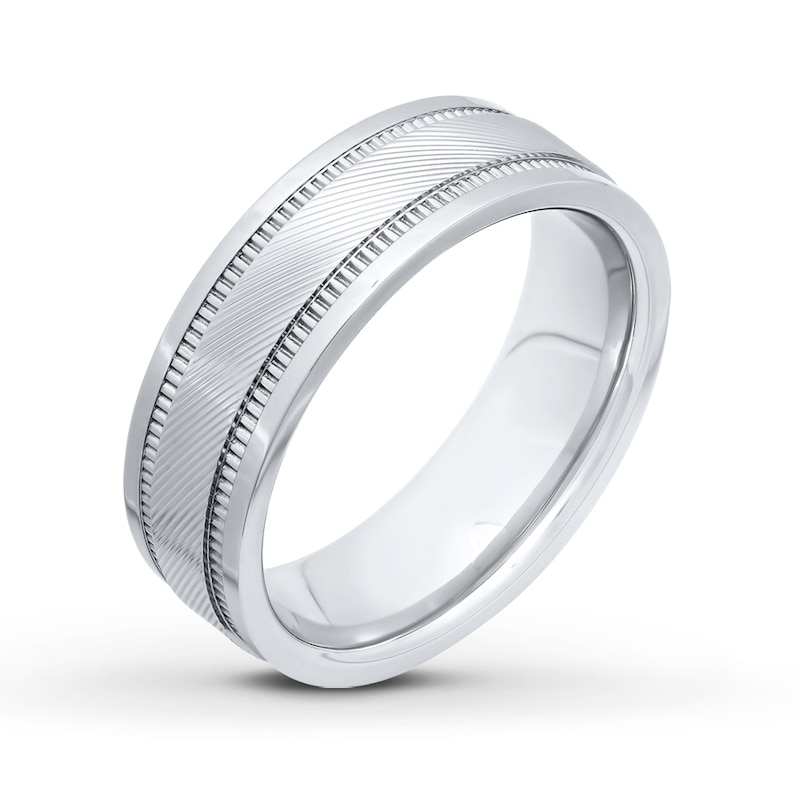 Main Image 4 of Now + Forever Men's Wedding Band Stainless Steel 8mm