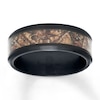 Thumbnail Image 1 of Now + Forever Men's Camouflage Wedding Band Stainless Steel/Carbon Fiber 8mm