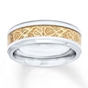 Thumbnail Image 1 of Now + Forever Men's Wedding Band Yellow Ion Plating Stainless Steel 8mm