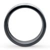 Thumbnail Image 2 of Now + Forever Men's Wedding Band Stainless Steel/Black Ion-Plating 9mm