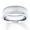 Thumbnail Image 0 of Men's Wedding Band Cross & Lord's Prayer Stainless Steel 8mm