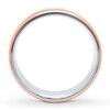 Thumbnail Image 2 of Now + Forever Men's Wedding Band Stainless Steel/Rose Ion-Plating 7mm