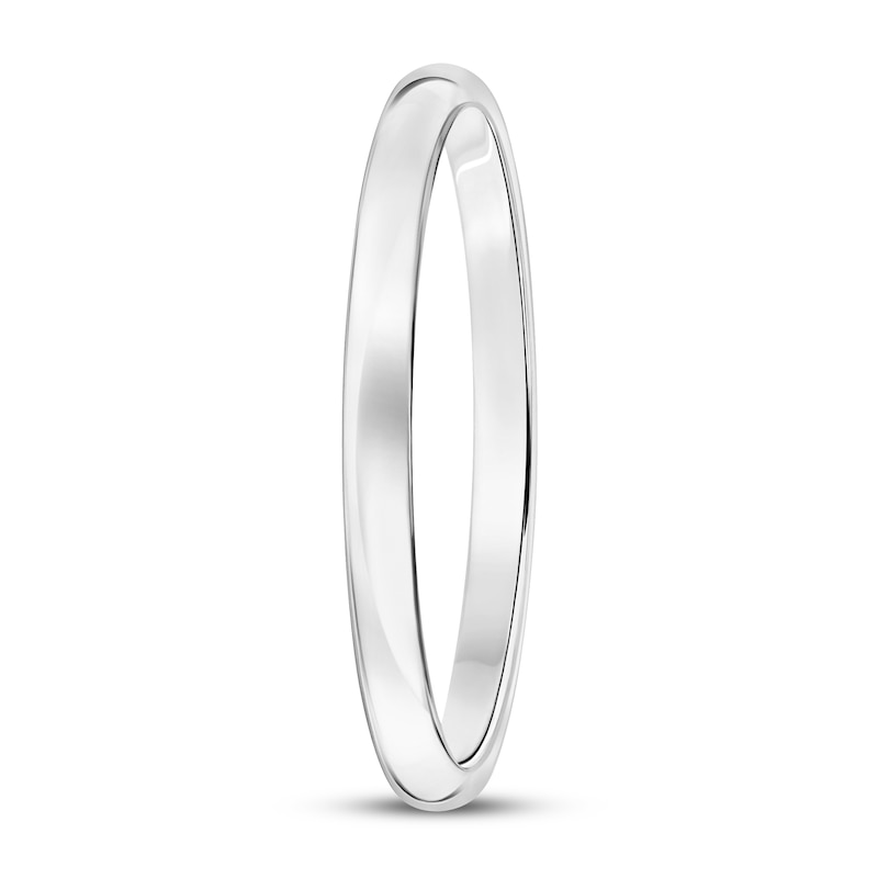 Wedding Band 10K White Gold 2mm