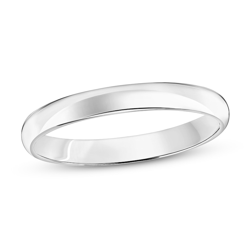 Main Image 1 of Wedding Band 10K White Gold 3mm