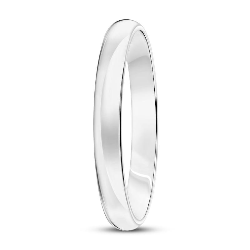 Wedding Band 10K White Gold 3mm