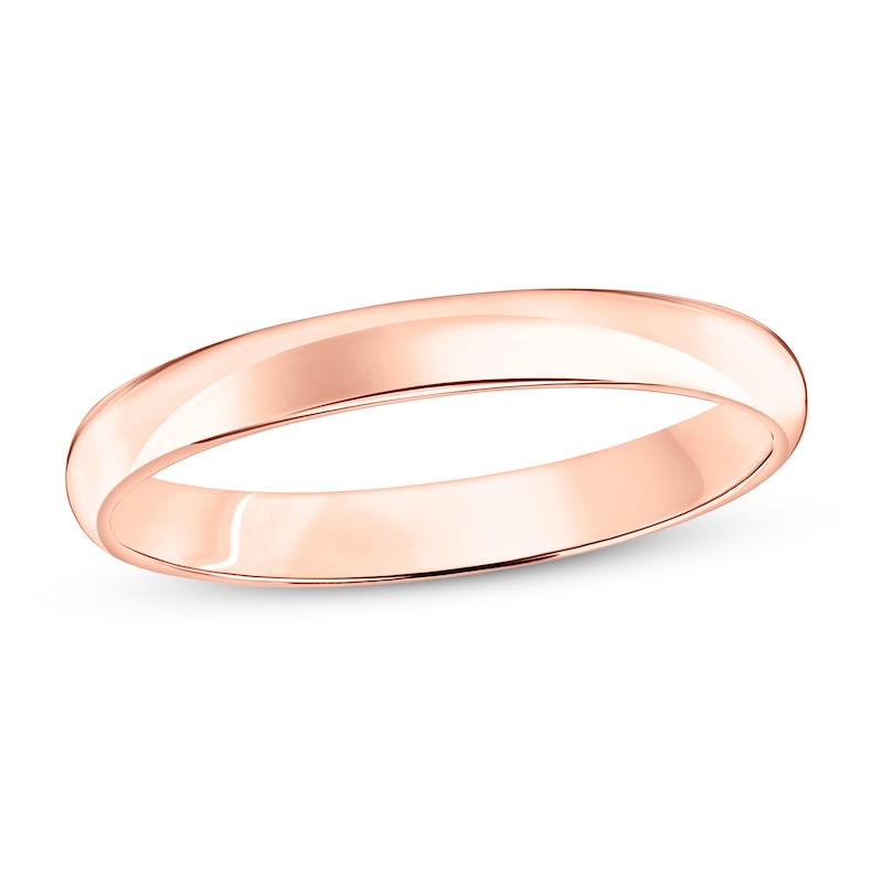 Main Image 1 of Wedding Band 10K Rose Gold 3mm