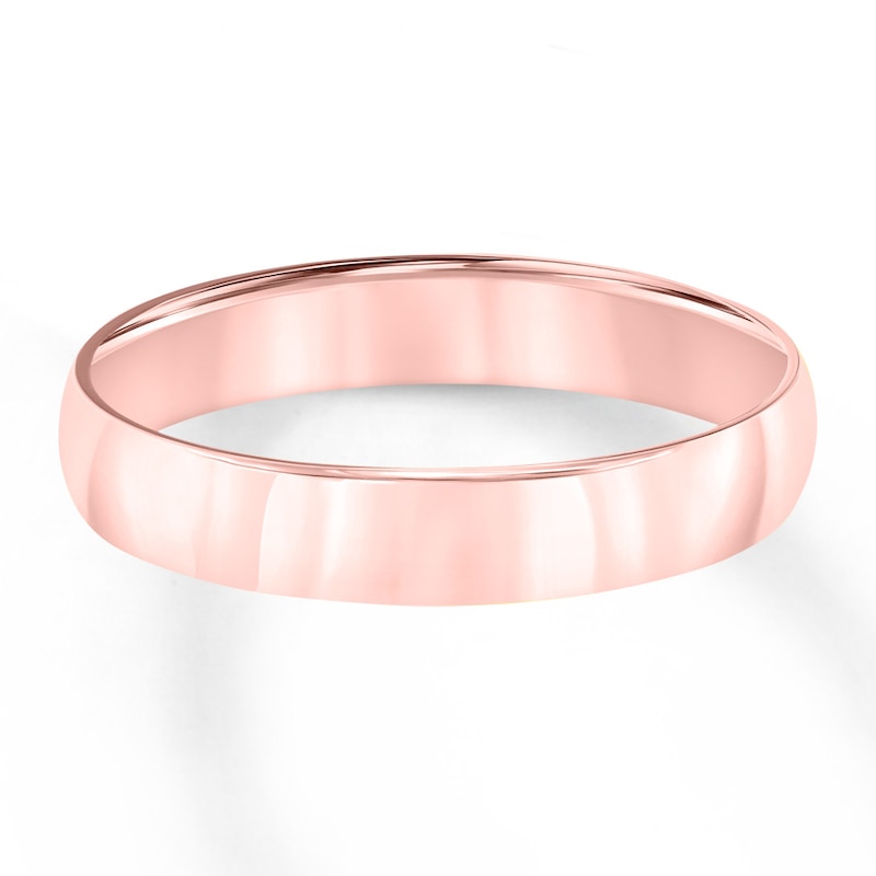 Main Image 1 of Wedding Band 10K Rose Gold 4mm