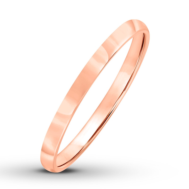 Main Image 2 of Wedding Band 14K Rose Gold 2mm